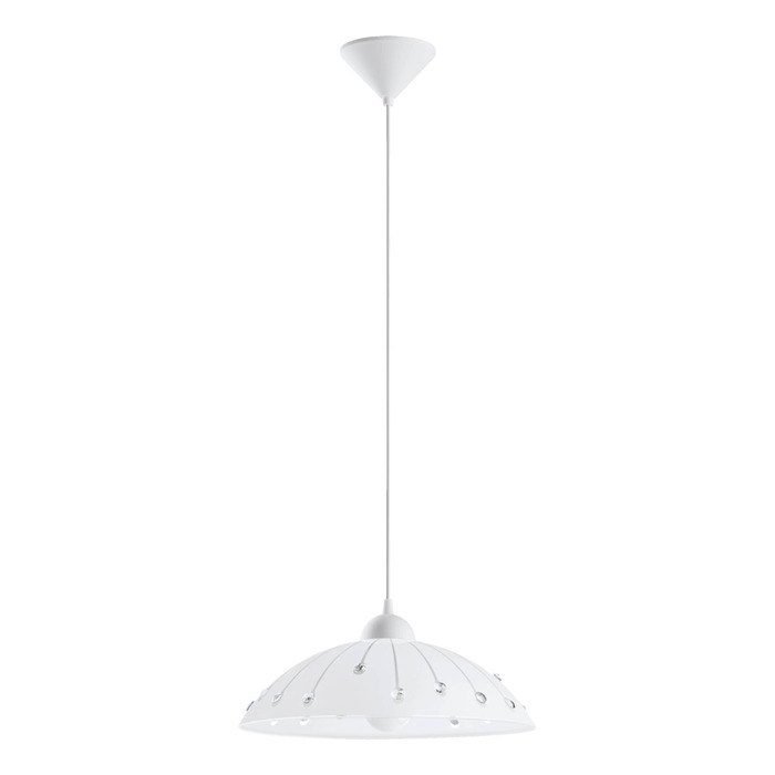 Eglo Vetro pendel Ø35 cm hvid/klar